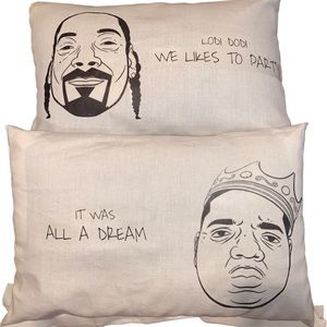 Snoop Dog & Biggie custom Pillow cases